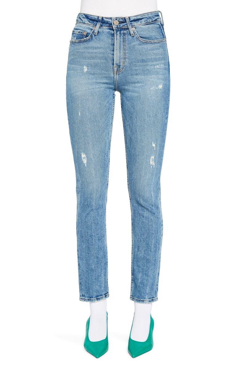 NOEND Eve High Waist Slim Straight Leg Jeans, Main, color, Memphis