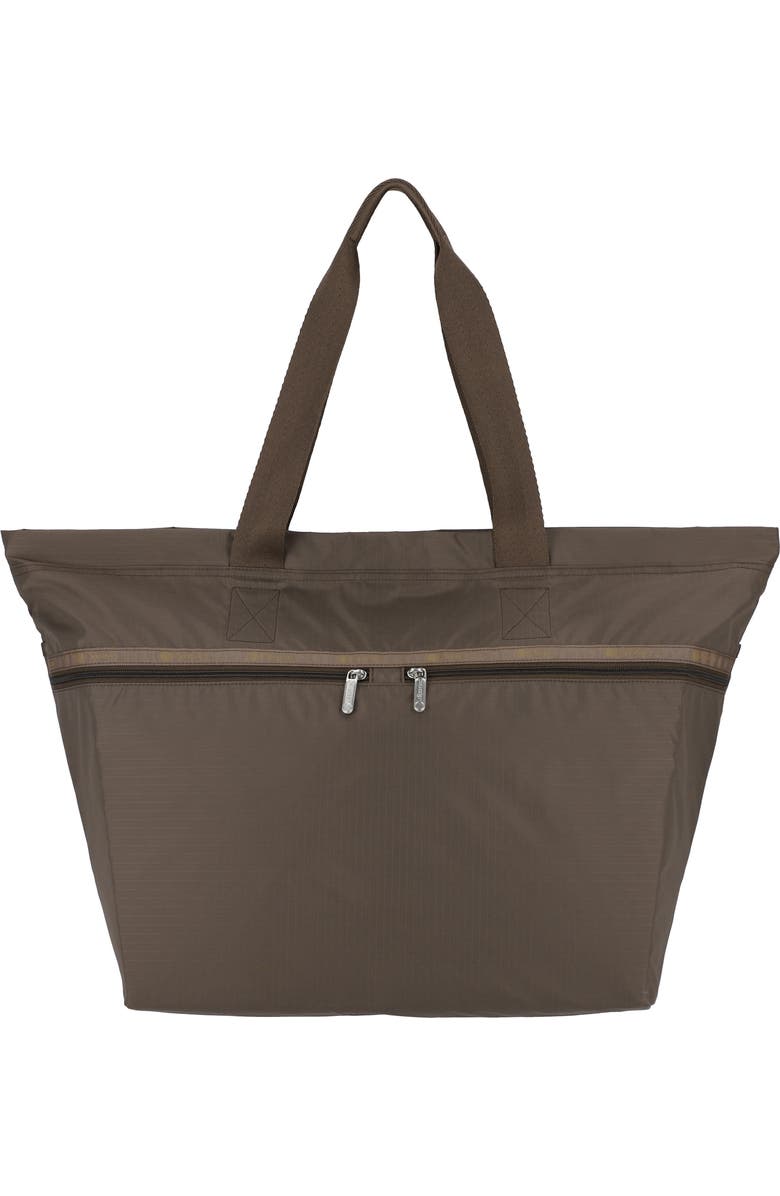 LeSportsac Carlin Zip Top Tote Bag, Main, color, Dark Chocolate