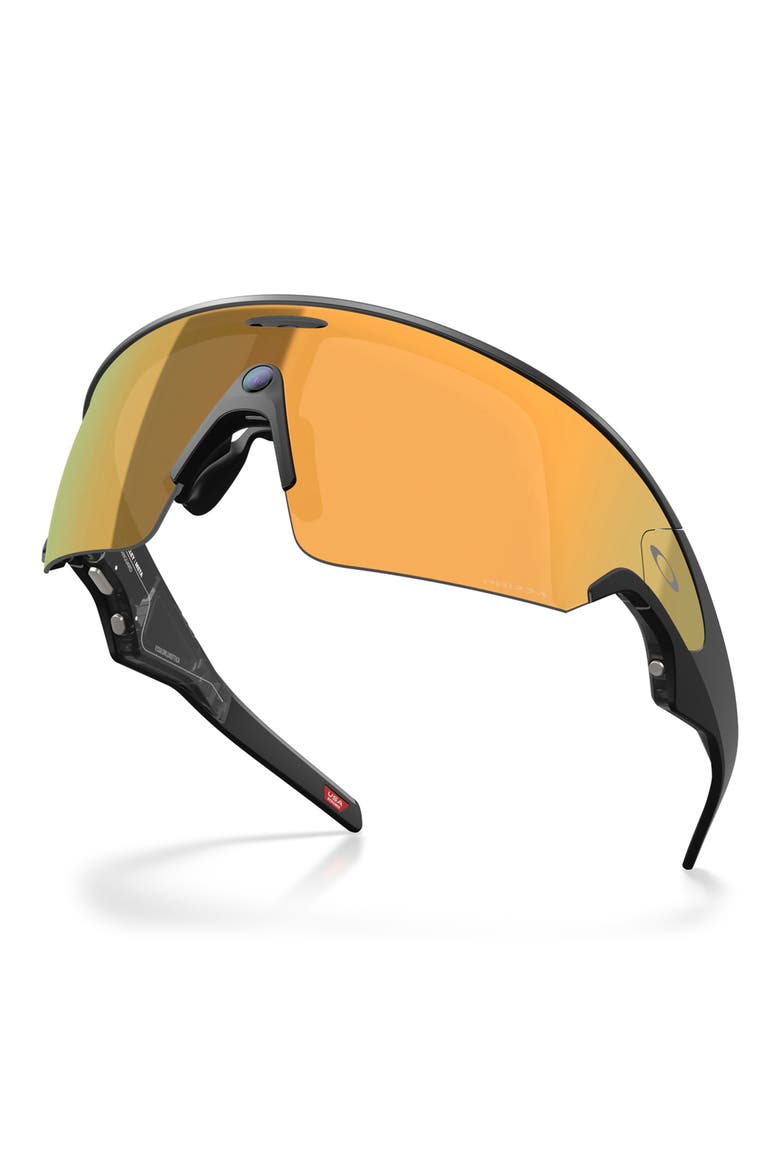 Vanguard 152mm Shield Sunglasses, Alternate, color, BLACK / PRIZM 24K