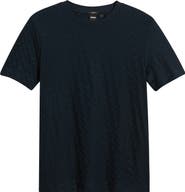BOSS Thompson Logo Jacquard Cotton T-Shirt