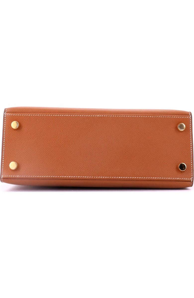 Pre-Owned Hermes Kelly Handbag Brown Epsom with Gold Hardware 25, Alternate, color, Gold