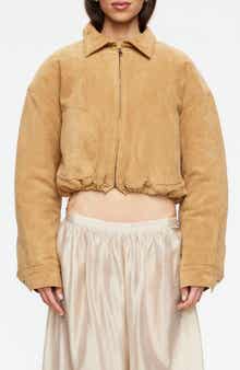 Serrano Faux Suede Bomber Jacket