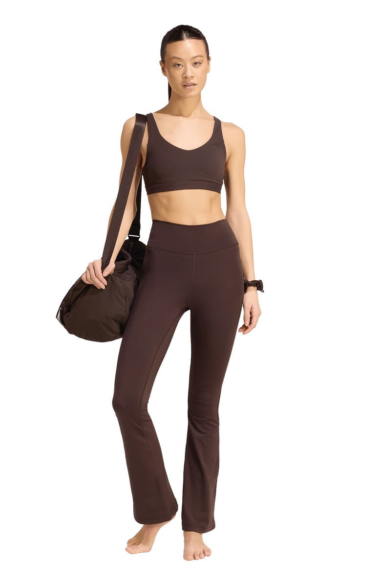 adidas AllMe Essentials High Waist Flare Leggings, Alternate, color, 