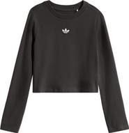 adidas Kids' Long Sleeve Logo T-Shirt