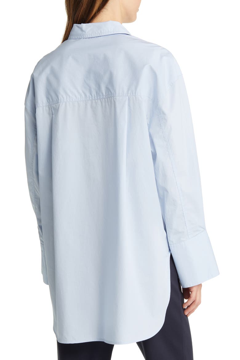 Gila Cotton Button-Up Shirt, Alternate, color, KENTUCKY BLUE