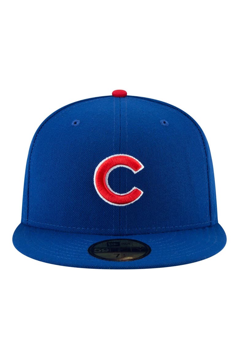Men's New Era Royal Chicago Cubs 150th Anniversary 59FIFTY Fitted Hat, Alternate, color, Royal