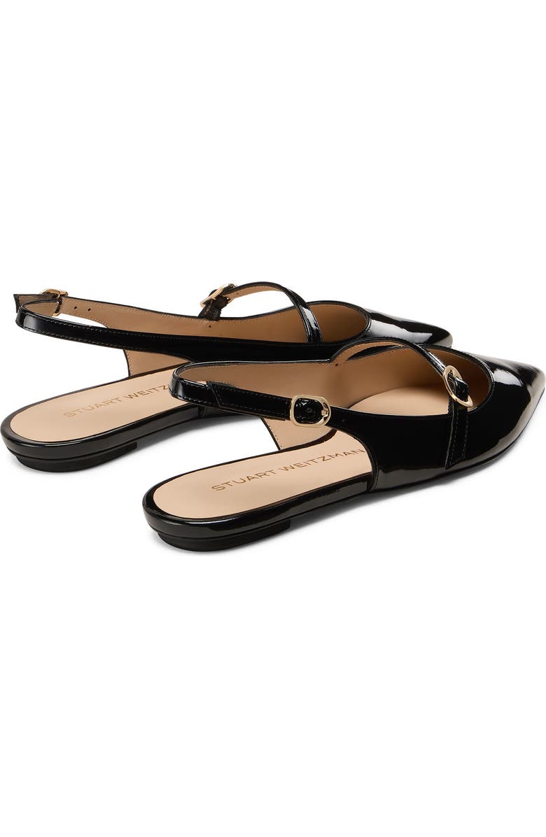 Stuart Weitzman Emilia Mary Jane Slingback Flat, Alternate, color, Black Black