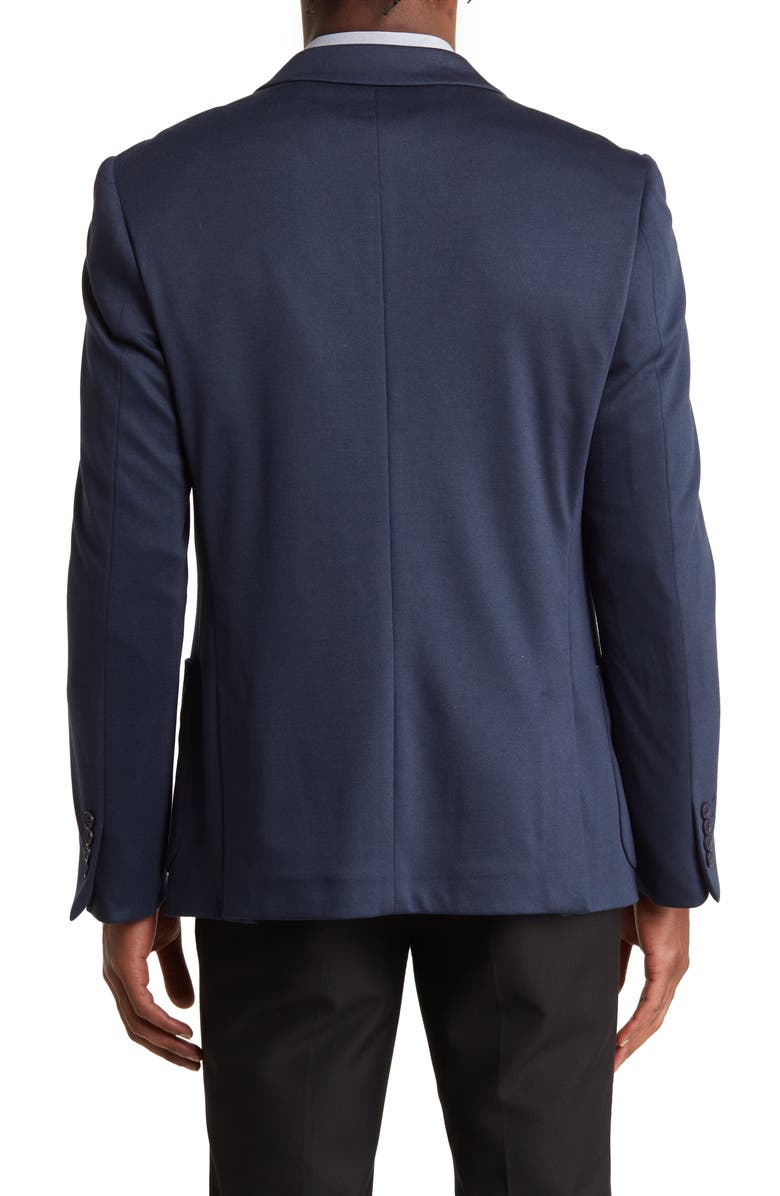 TOM BAINE Notch Collar Two Button 4-Way Stretch Jacket, Alternate, color, Navy