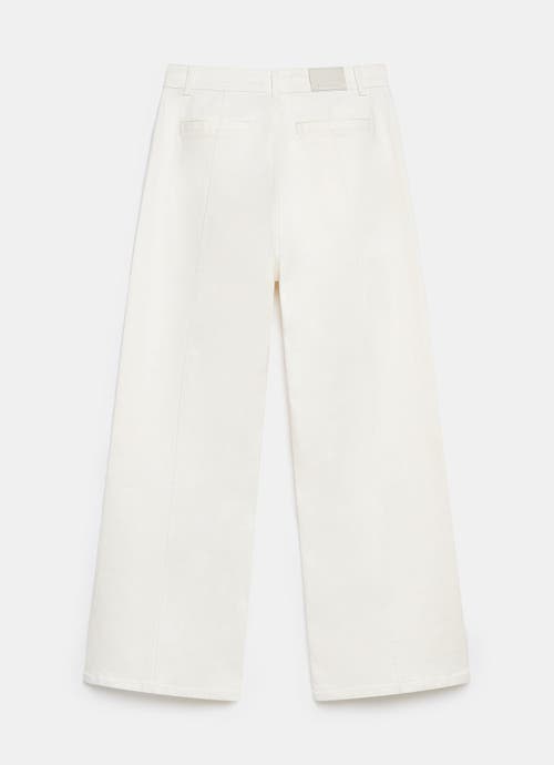 Mint Velvet Embellished Wide Jeans In White