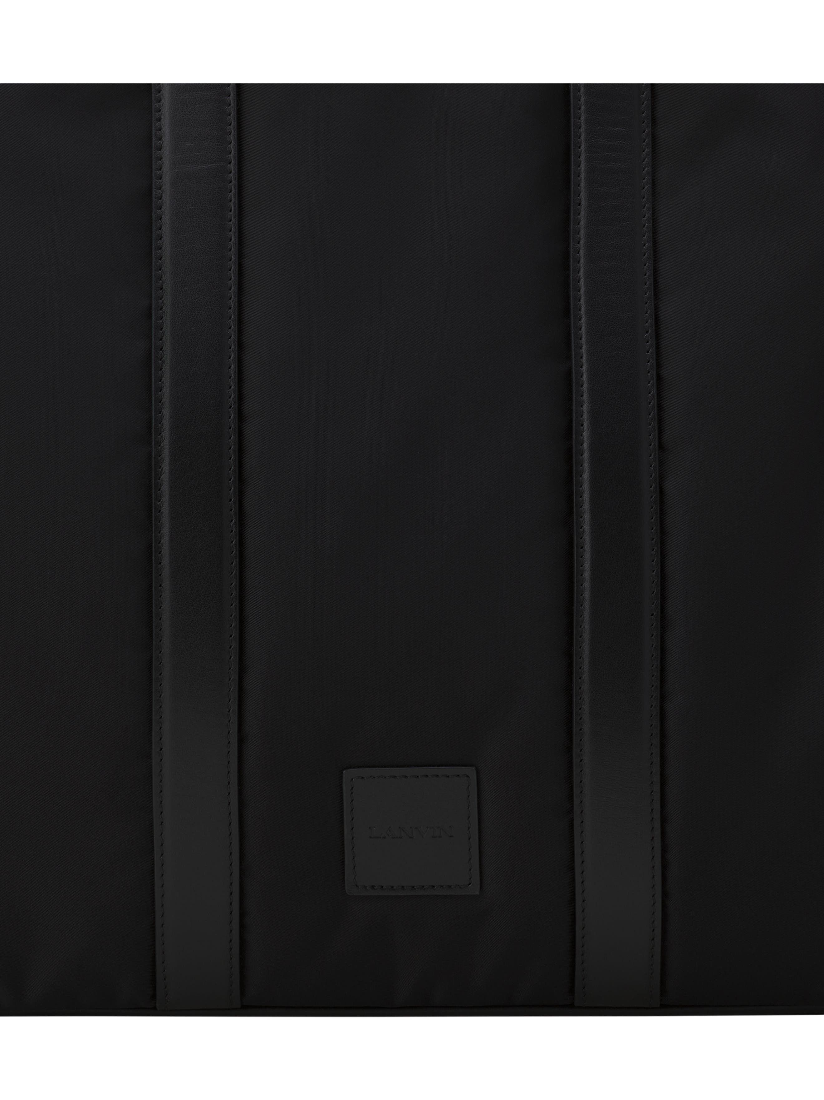 Lanvin Curb Nylon Tote Bag, Alternate, color, Black