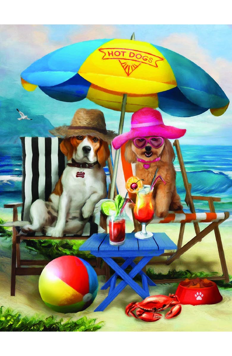 Sunsout Beach Dogs 300 piece Jigsaw Puzzle for Adults, Main, color, Multicolor