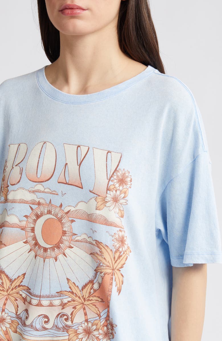 Roxy Star Chart Oversize Cotton Graphic T-Shirt, Alternate, color, 