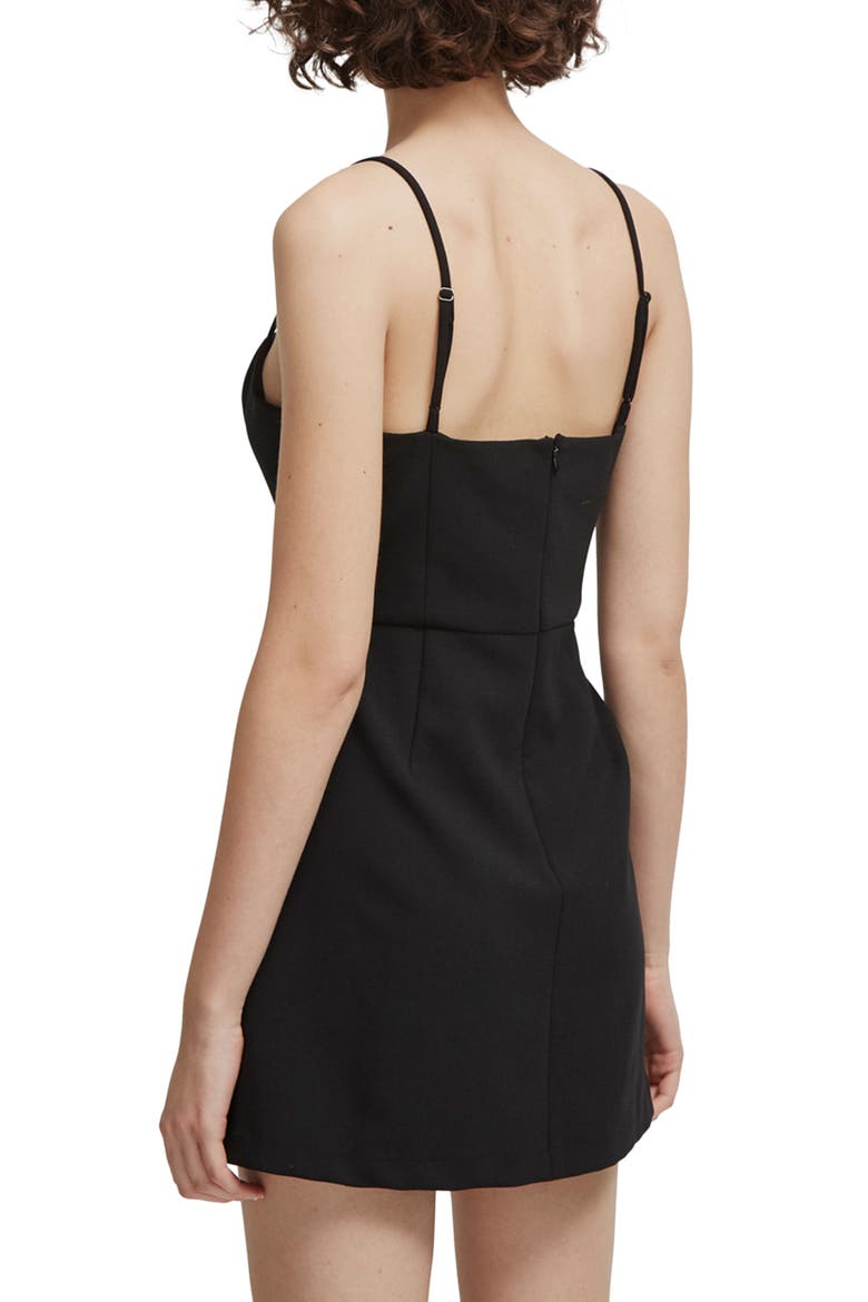 Whisper Light Sweetheart Minidress, Alternate, color, BLACK