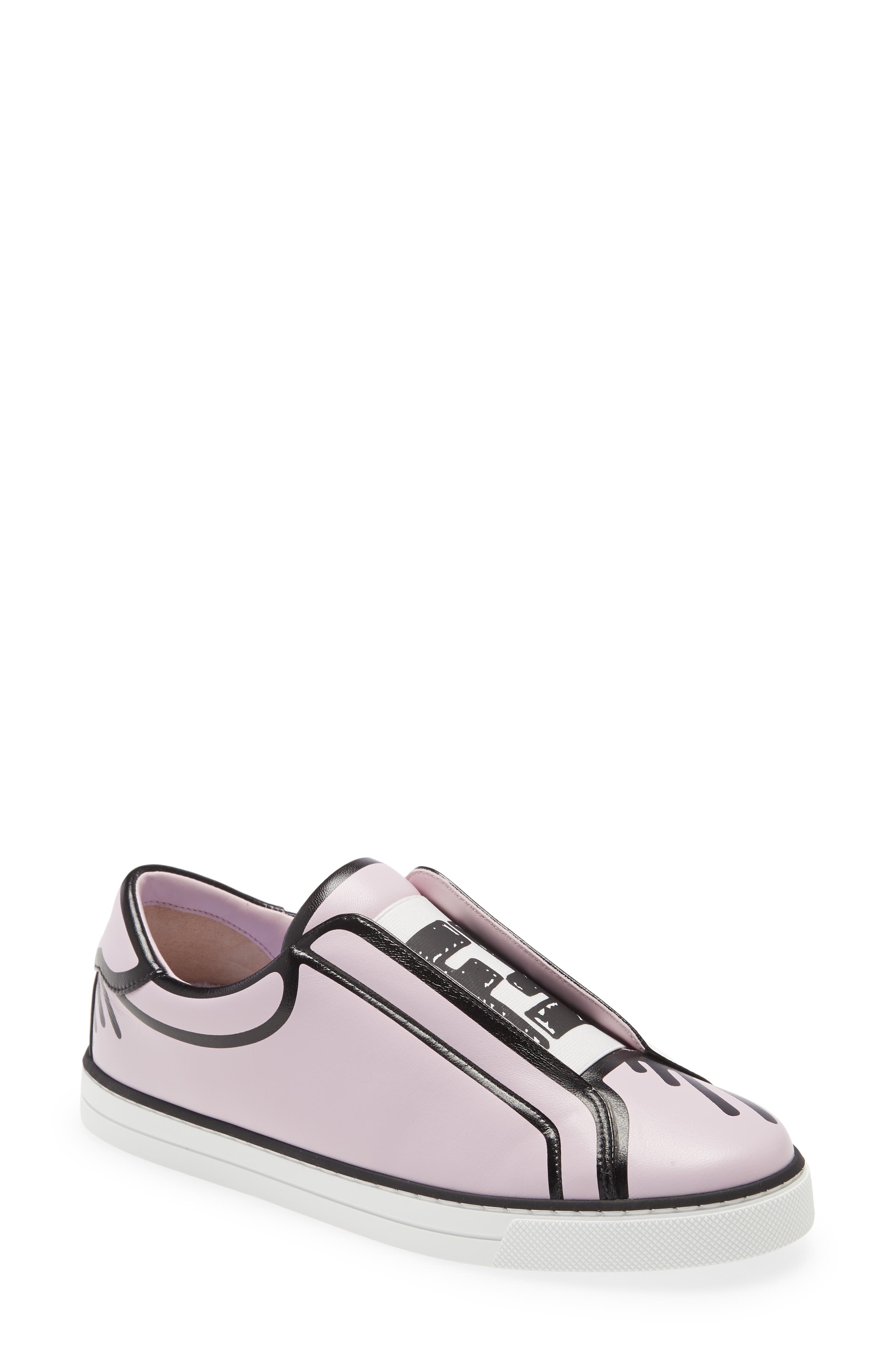 x Joshua Vides FF Logo Slip-On Sneaker, Main, color, PINK