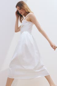 H&M Cotton dress with eyelet embroidery
