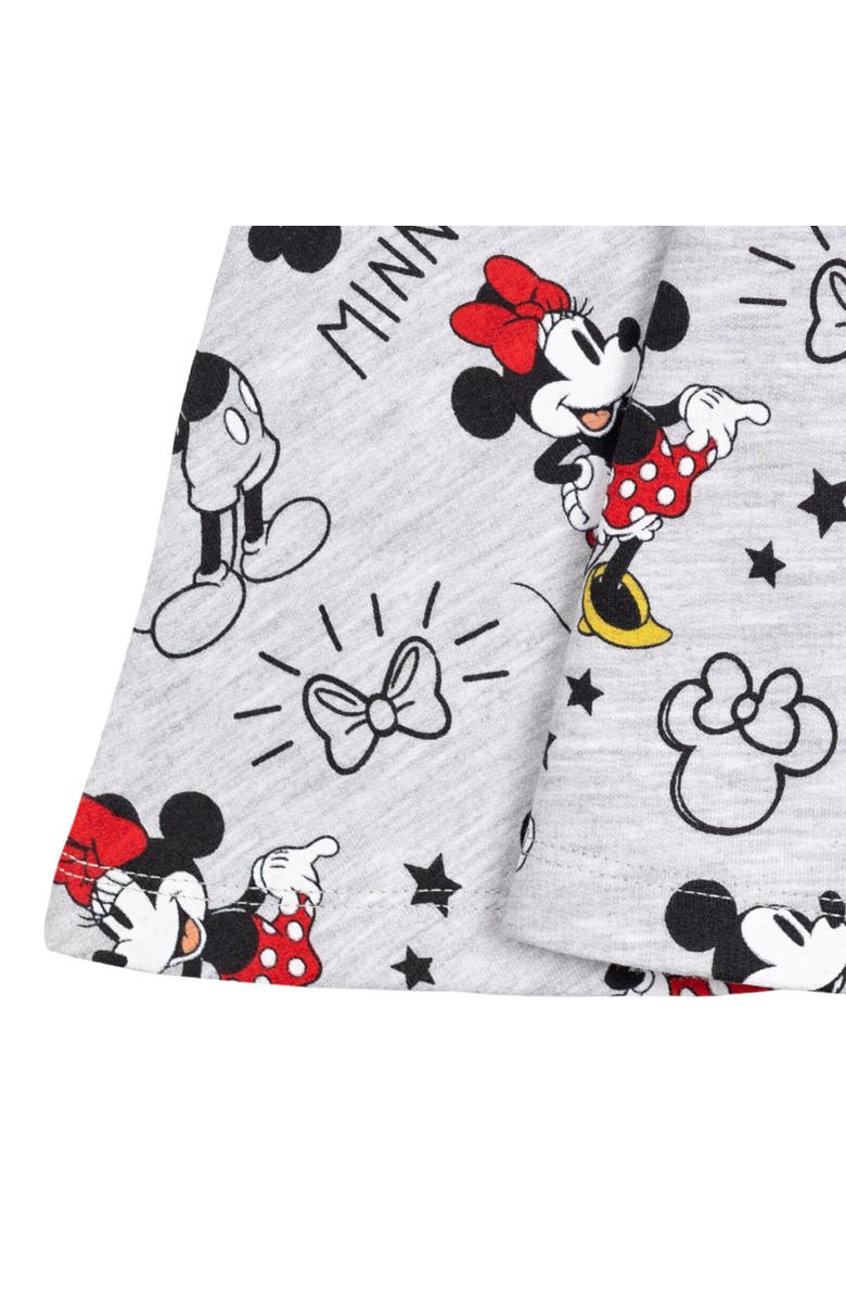 Disney Skater Dress & Scrunchie Set, Alternate, color, Minnie Mouse Gray