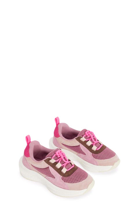 Kids' Sporty Trainer Leather Sneaker