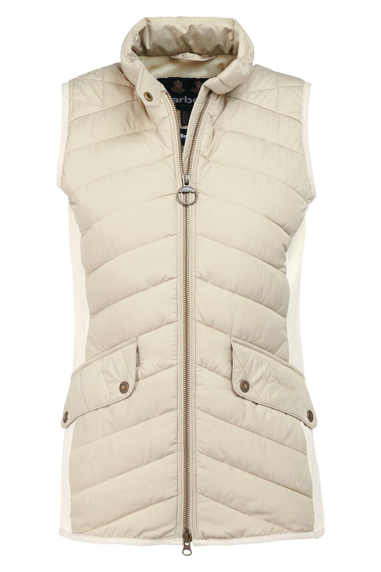 Stretch Cavalry Quilted Vest, Alternate, color, LIGHT SAND/ LIGHT SAND MARL