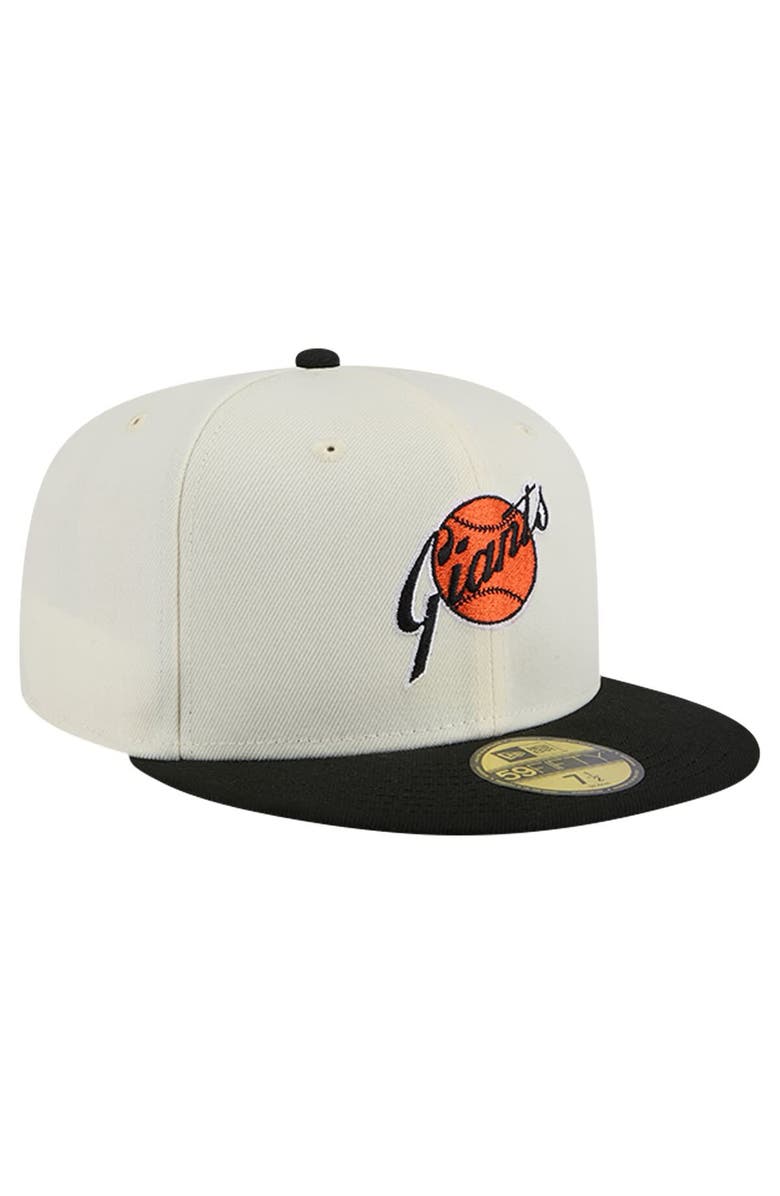 New Era Men's New Era White San Francisco Giants Cooperstown Collection Alternate Chrome 59FIFTY Fitted Hat, Alternate, color, White