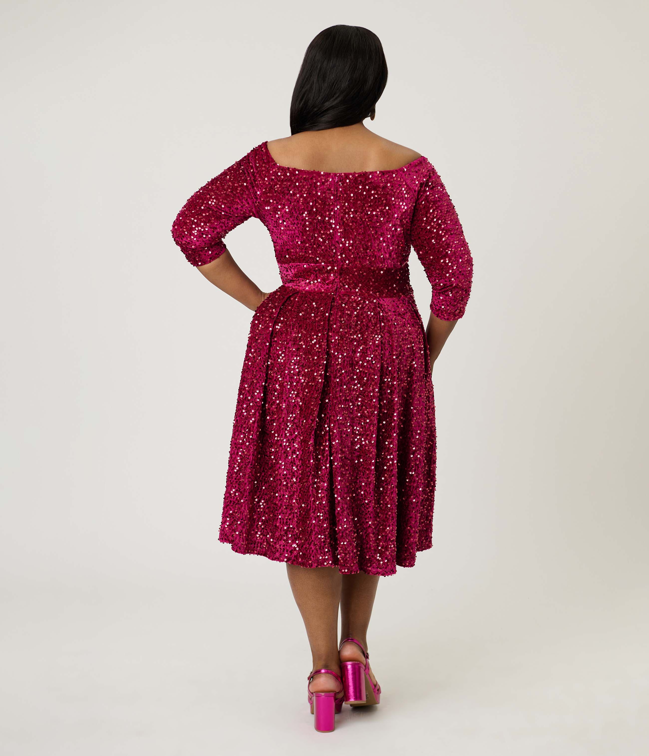 Plus Size 1950s Marceline Swing Dress - image 2