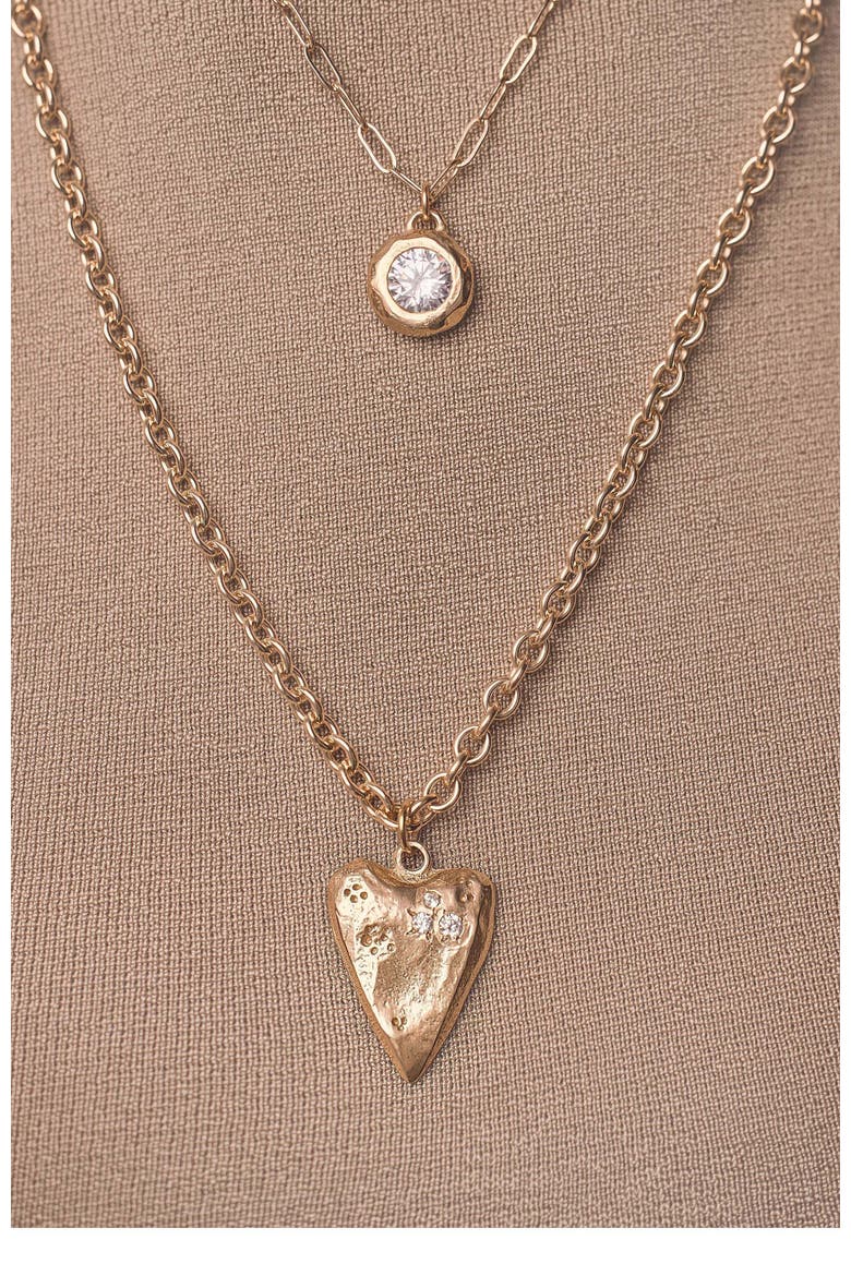 My Love Necklace, Alternate, color, Gold