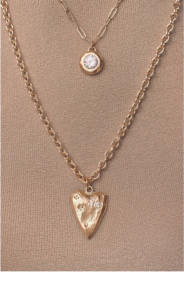 Collection 1304 My Love Necklace, Alternate, color, Gold