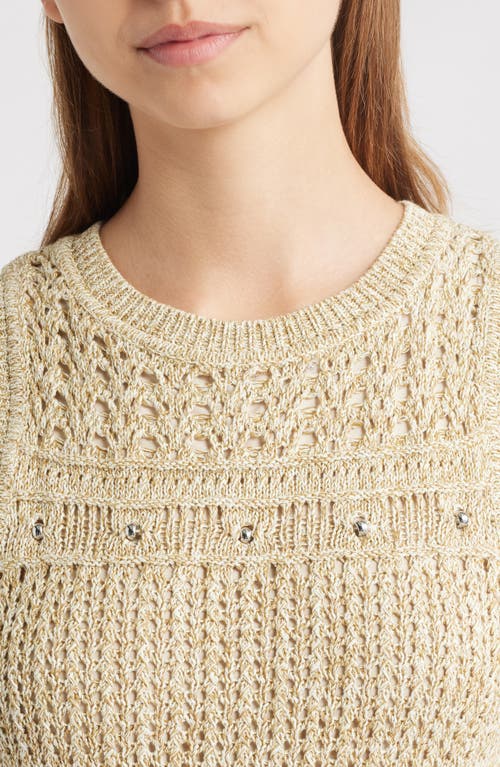 Milly Beaded Fringe Knit Minidress In Neutral