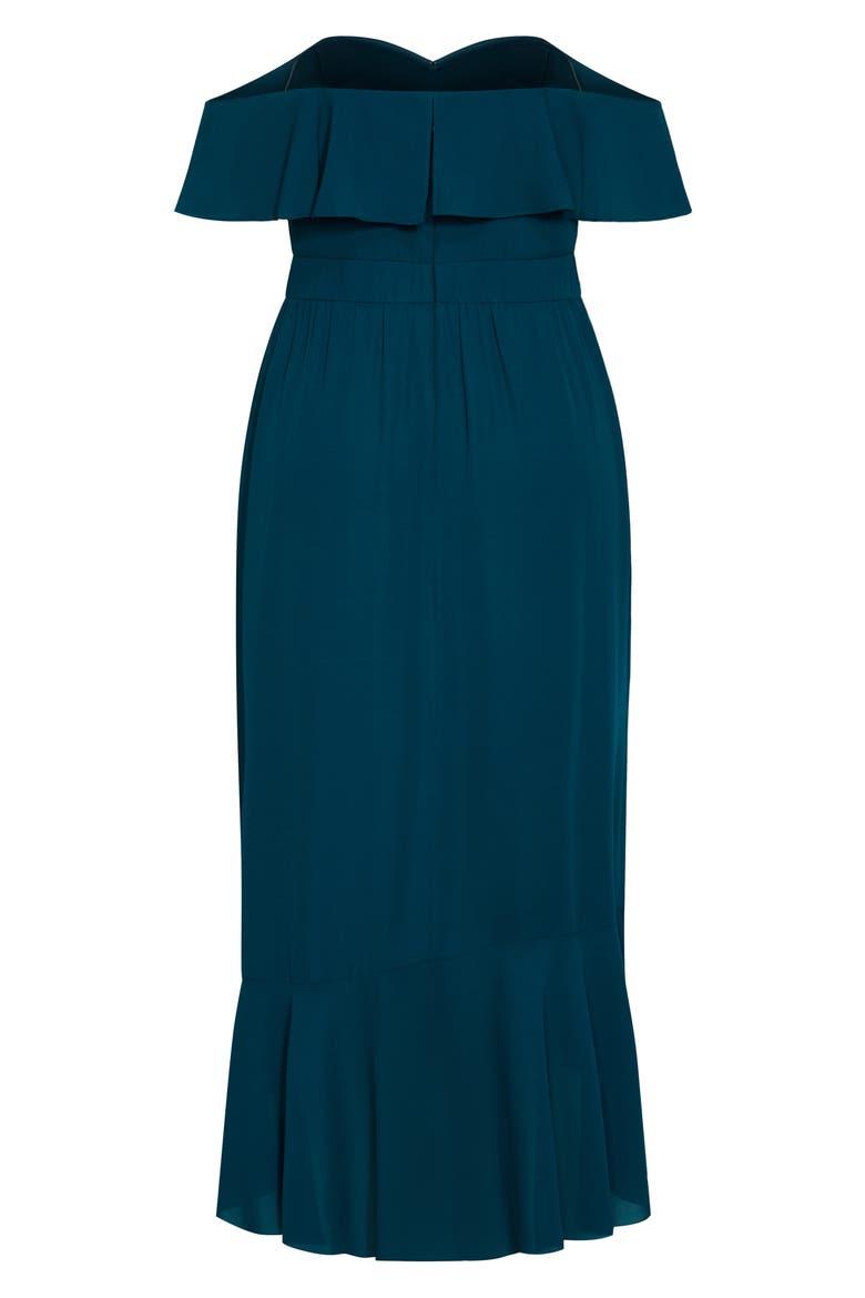 Remy Midi Dress, Alternate, color, EMERALD