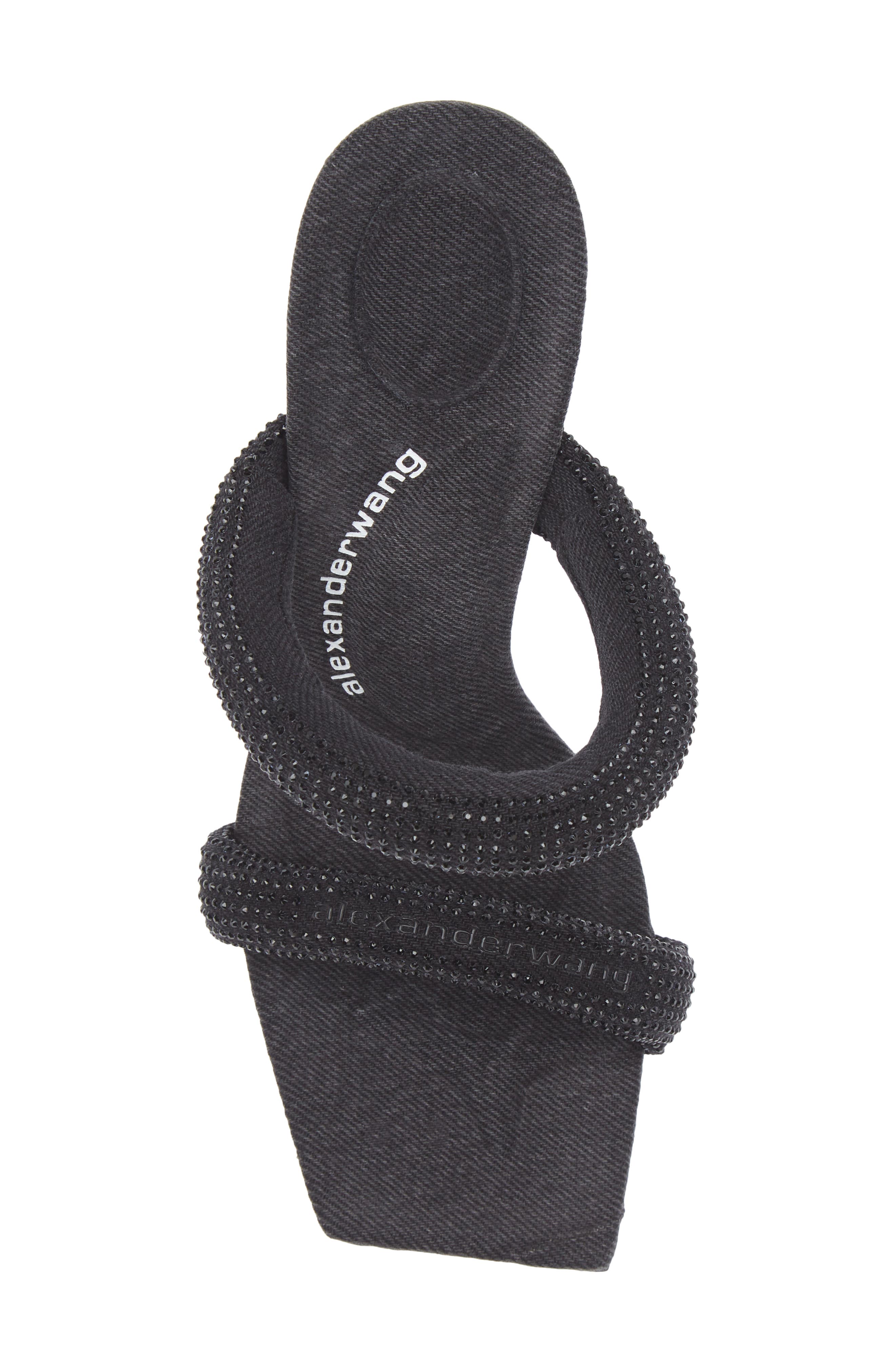 Alexander Wang Julie Tubular Crystal Embellished Slide Sandal, Alternate, color, 