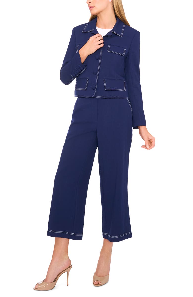 Halogen<sup>®</sup> Flap Topstitch Jacket, Alternate, color, Twilight Blue