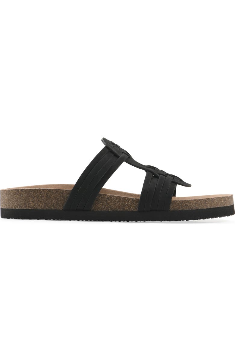 White Mountain Footwear Halicore Slide Sandal, Alternate, color, Black/ Nubuck