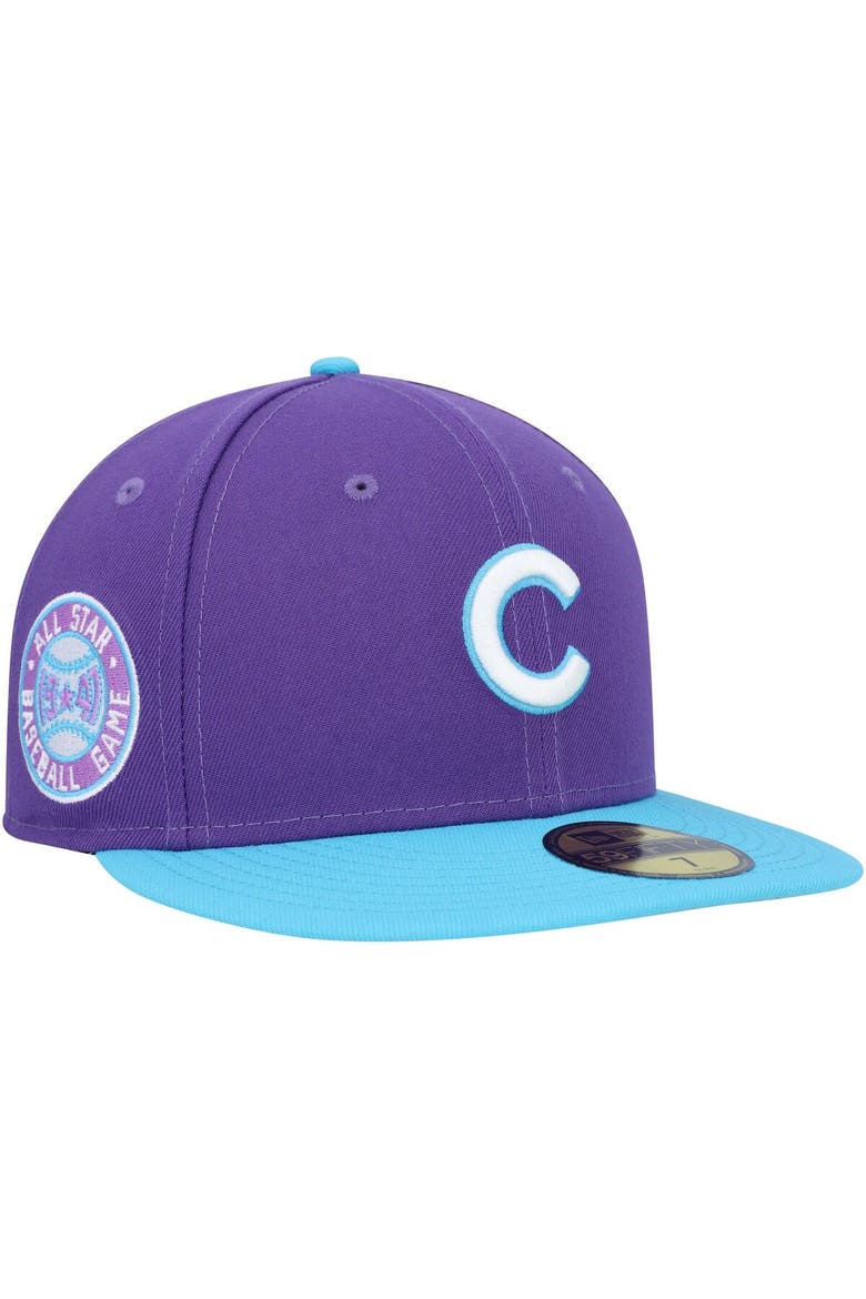 Men's New Era Purple Chicago Cubs Vice 59FIFTY Fitted Hat, Main, color, Purple