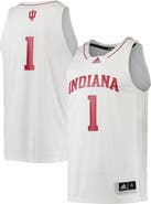 adidas Men's adidas #1 Cream Indiana Hoosiers Swingman Team Basketball Jersey