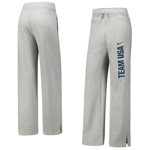 Women's Nike Gray Team USA Phoenix Casual Fleece Pants