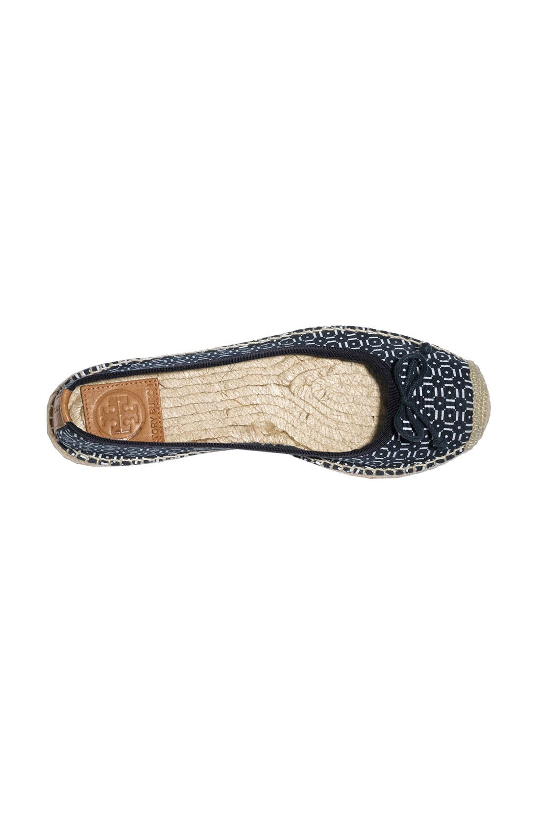 Tory Burch Printed Flat Espadrille, Alternate, color, 
