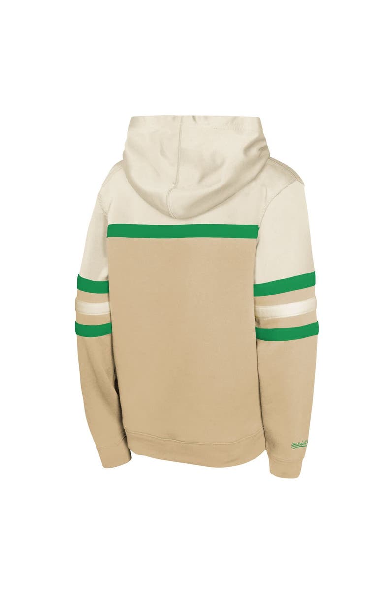 Mitchell & Ness Youth Mitchell & Ness Tan Dallas Stars Head Coach Pullover Hoodie, Alternate, color, Tan