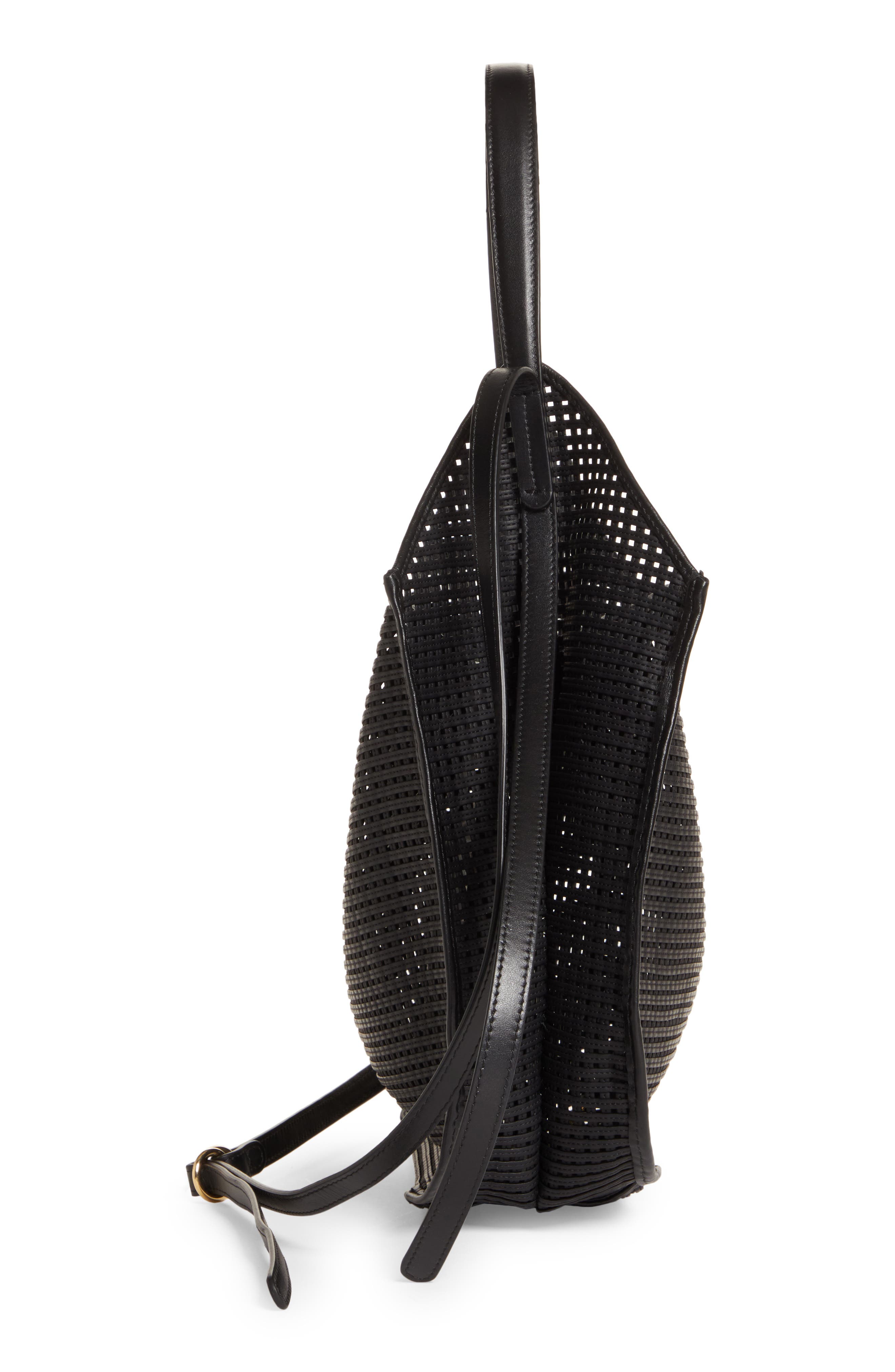 Ree Projects Helene Faux Leather Net Hobo Bag, Alternate, color, 