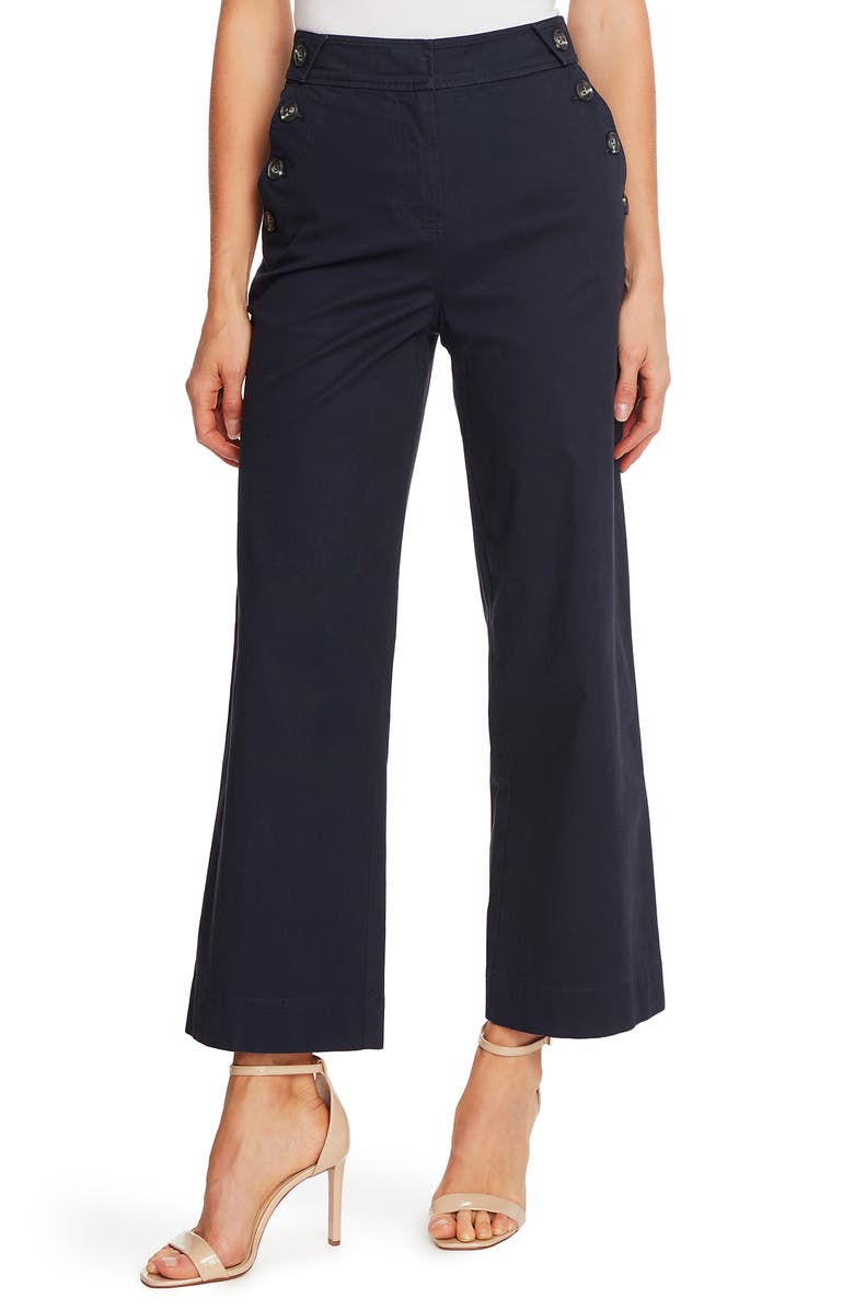 CeCe Stretch Twill Sailor Pants, Main, color, 