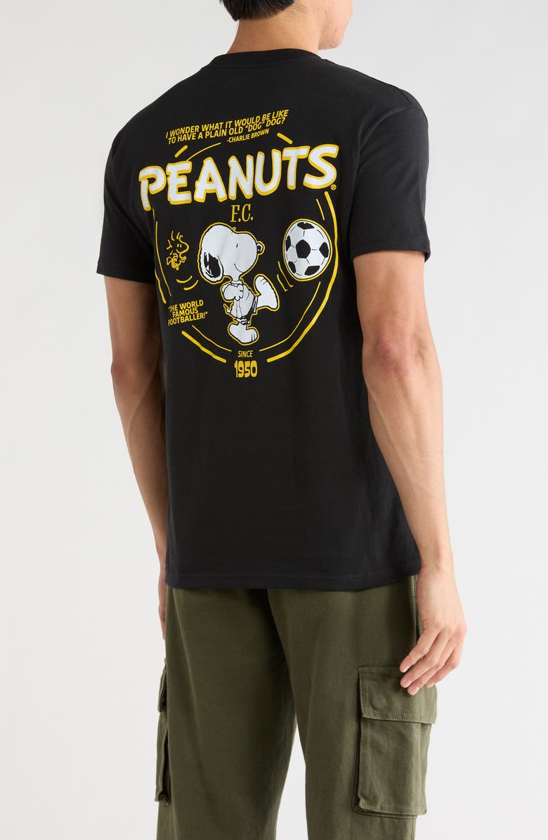 The Forecast Agency Peanuts<sup>®</sup> Cotton Graphic T-Shirt, Alternate, color, Black