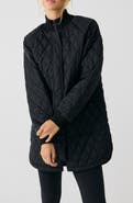 Lole Sophie Quilted Longline Bomber Jacket