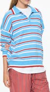 LMND Alto Oversize Stripe Long Sleeve Polo