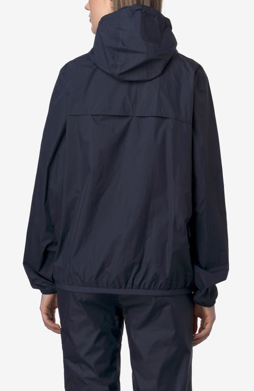 K-way Le Vrai 4.0 Leon Water Repellent Anorak In Blue Depth