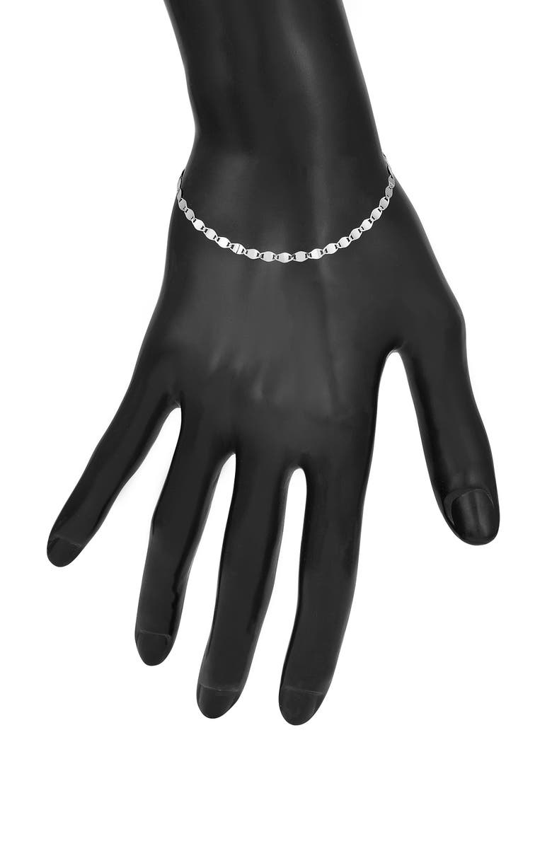 HAWLEY ST 14K Gold Flat Link Valentino Chain Bracelet, Alternate, color, 