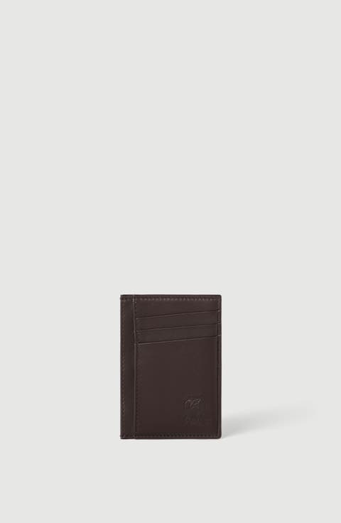 Smooth calfskin card holder