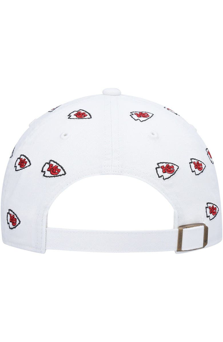 '47 Women's '47 White Kansas City Chiefs Confetti Clean Up Adjustable Hat, Alternate, color, White