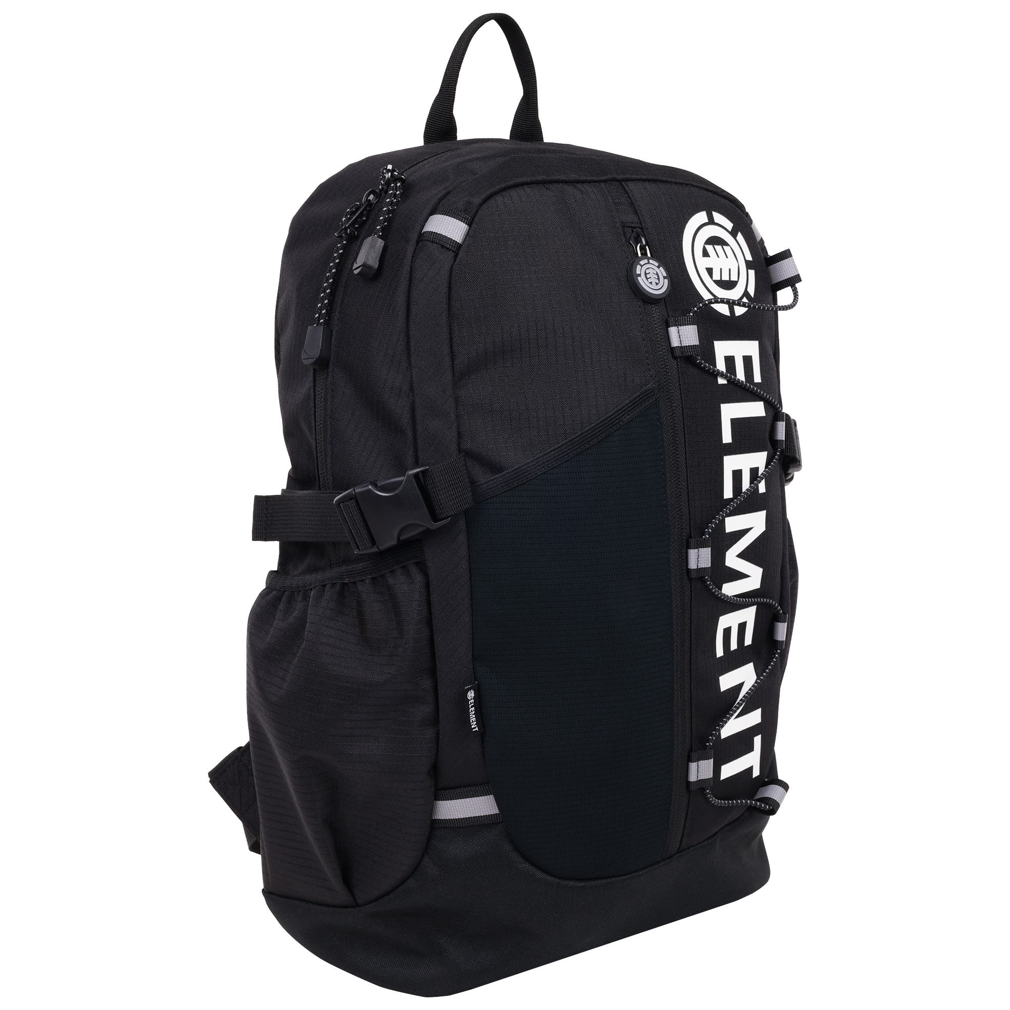 Element Backpack with Vertical Logo Print, Alternate, color, Black