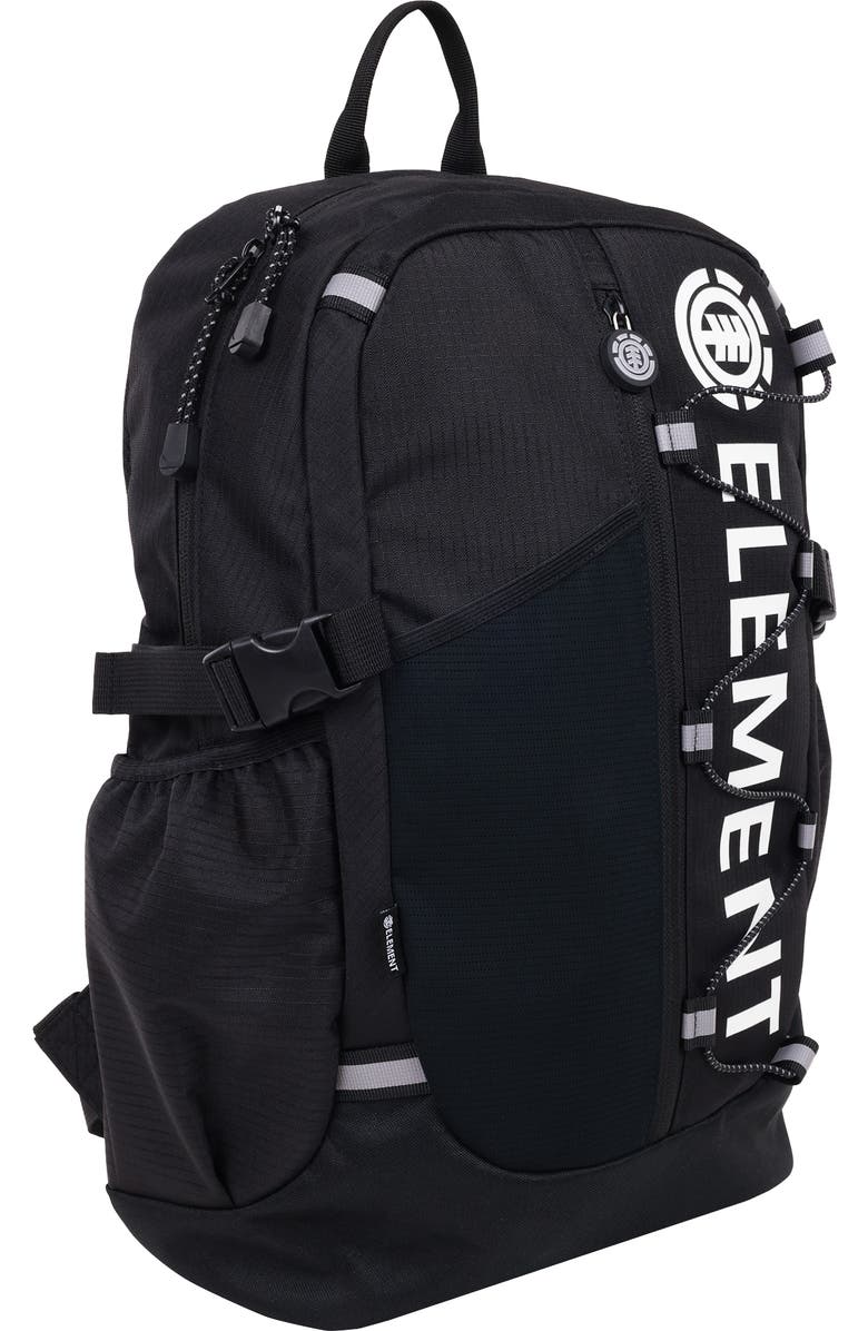 Element Backpack with Vertical Logo Print, Alternate, color, Black