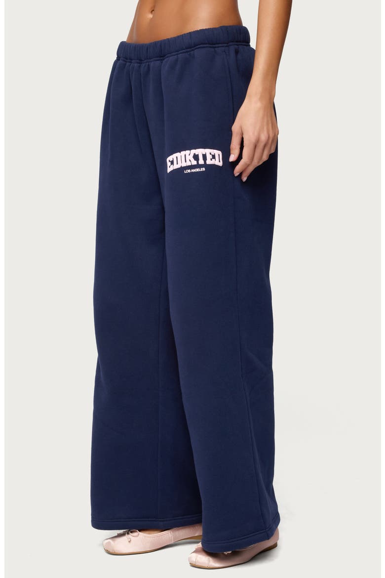 LA Wide Leg Graphic Sweatpants, Alternate, color, NAVY