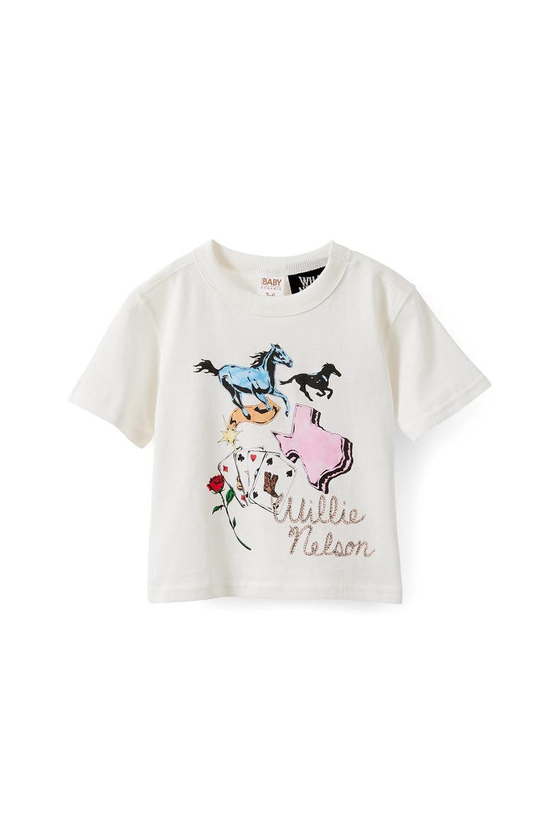 Baby Short Sleeve License Tee, Main, color, Vanilla Willie Nelson