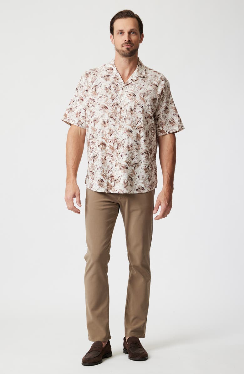 34 Heritage Desert Cotton & Linen Camp Shirt, Alternate, color, Ecru